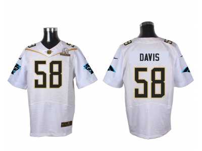 2016 PRO BOWL Nike Carolina Panthers #58 Thomas Davis white jerseys(Elite)