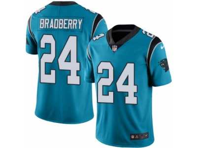 Men's Nike Carolina Panthers #24 James Bradberry Elite Blue Rush NFL Jersey