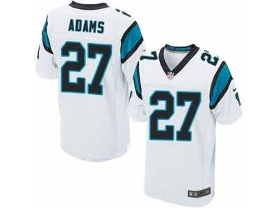 Men's Nike Carolina Panthers #27 Mike Adams Elite White NFL Jersey