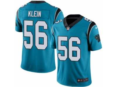 Men's Nike Carolina Panthers #56 A.J. Klein Elite Blue Rush NFL Jersey