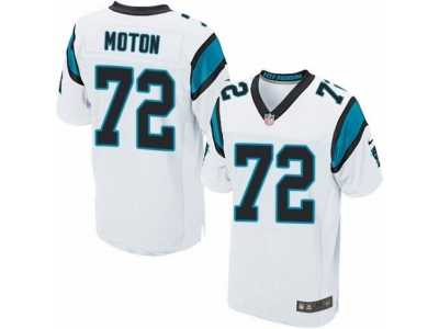 Men's Nike Carolina Panthers #72 Taylor Moton Elite White NFL Jersey