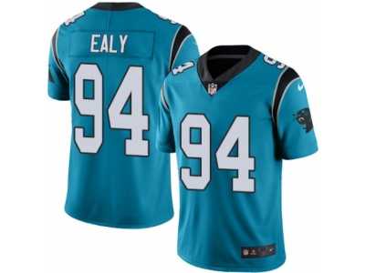 Men's Nike Carolina Panthers #94 Kony Ealy Elite Blue Rush NFL Jersey