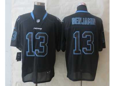Nike Carolina Panthers #13 Benjamin Black Jerseys(Elite Lights Out)