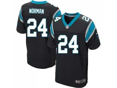 Nike Carolina Panthers #24 Josh Norman Black Jerseys(Elite)