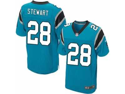 Nike Carolina Panthers #28 Jonathan Stewart Blue Jerseys(Elite)