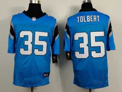 Nike Carolina Panthers #35 tolbert blue jerseys(Elite)