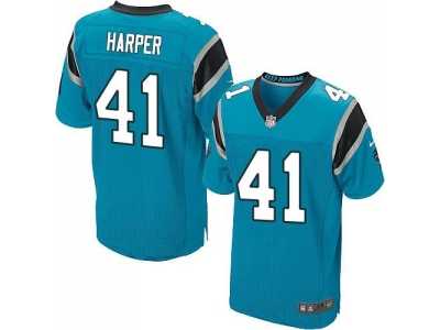 Nike Carolina Panthers #41 Roman Harper blue Jerseys(Elite)