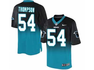 Nike Carolina Panthers #54 Shaq Thompson BlackBlue Men's Stitched NFL Elite Fadeaway Fashion Jersey