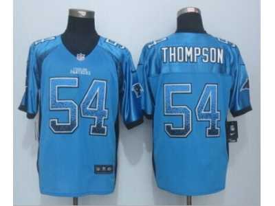 Nike Carolina Panthers #54 Shaq Thompson Blue jerseys(Drift Fashion Elite)