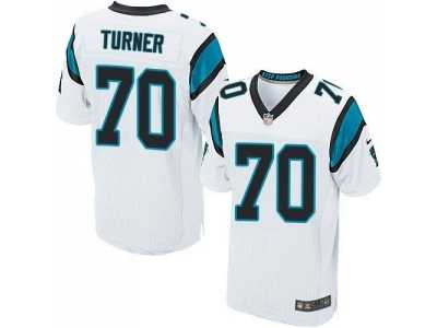 Nike Carolina Panthers #70 Trai Turner white jerseys(Elite)