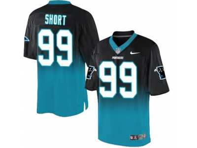 Nike Carolina Panthers #99 Kawann Short BlackBlue Men's Stitched NFL Elite Fadeaway Fashion Jersey