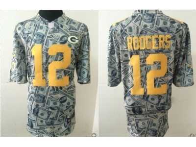 Nike Green Bay Packers #12 Aaron Rodgers Dollar Fashion Jerseys(Game)