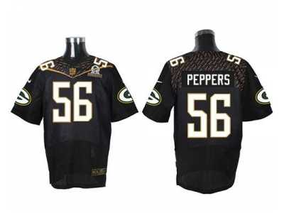 2016 Pro Bowl Nike Green Bay Packers #56 Julius Peppers Black Jerseys(Elite)