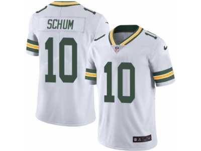 Men's Nike Green Bay Packers #10 Jacob Schum Elite White Rush NFL Jersey