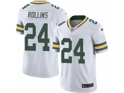 Men's Nike Green Bay Packers #24 Quinten Rollins Elite White Rush NFL Jersey