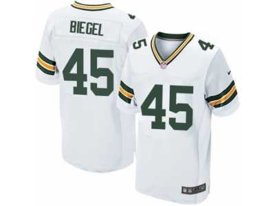 Men's Nike Green Bay Packers #45 Vince Biegel Elite White NFL Jerse