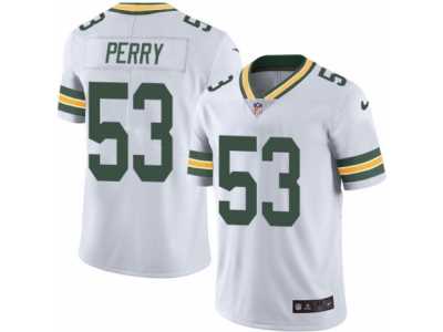 Men's Nike Green Bay Packers #53 Nick Perry Elite White Rush NFL Jersey