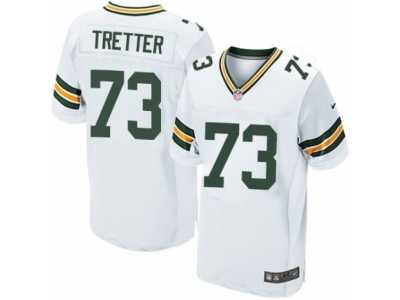 Men's Nike Green Bay Packers #73 JC Tretter Elite White NFL Jersey