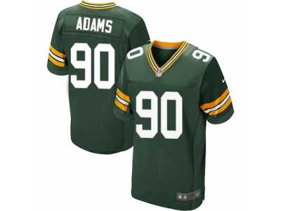 Men's Nike Green Bay Packers #90 Montravius Adams Elite Green Team Color NFL Jersey