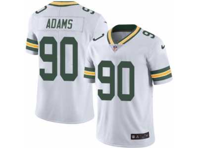 Men's Nike Green Bay Packers #90 Montravius Adams Elite White Rush NFL Jersey