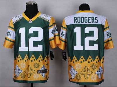 Nike Green Bay Packers #12 Aaron Rodgers Jerseys(Style Noble Fashion Elite)