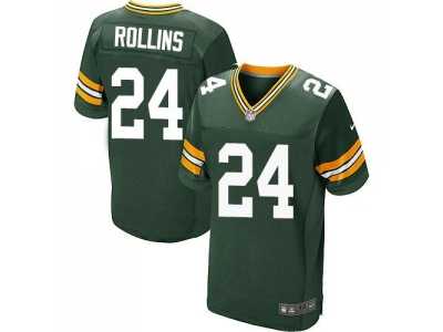 Nike Green Bay Packers #24 Quinten Rollins Green Jerseys(Elite)
