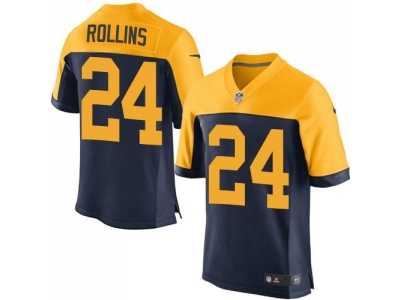 Nike Green Bay Packers #24 Quinten Rollins Navy Blue Jerseys(Elite)