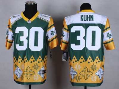 Nike Green Bay Packers #30 John Kuhn Jerseys(Style Noble Fashion Elite)
