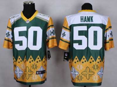 Nike Green Bay Packers #50 A.J. Hawk Jerseys(Style Noble Fashion Elite)