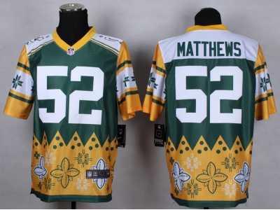 Nike Green Bay Packers #52 Clay Matthews Jerseys(Style Noble Fashion Elite)