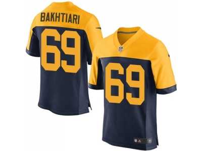 Nike Green Bay Packers #69 David Bakhtiari Navy Blue Jerseys(Elite)