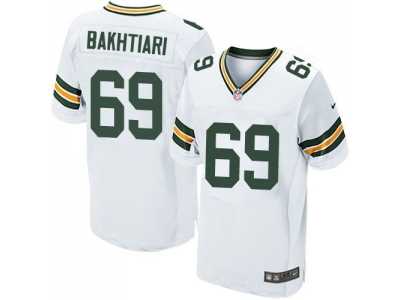 Nike Green Bay Packers #69 David Bakhtiari white Jerseys(Elite)
