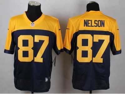 Nike Green Bay Packers #87 Nelson yellow-blue Jerseys(Elite)