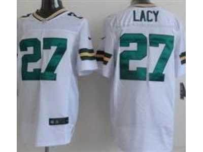 Nike NFL Green Bay Packers #27 Eddie Lacy White jerseys(Elite)