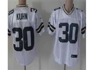 Nike NFL Green Bay Packers #30 John Kuhn White Elite jerseys