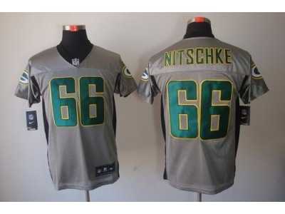 Nike NFL Green Bay Packers #66 Ray Nitschke Grey Jerseys[Shadow Elite]