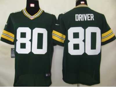 Nike NFL Green Bay Packers #80 Driver green Elite jerseys