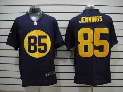 Nike NFL Green Bay Packers #85 Greg Jennings Blue Jerseys(Elite)