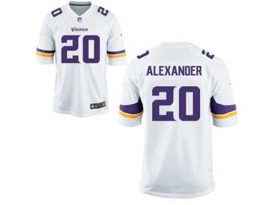 Men's Nike Minnesota Vikings #20 Mackensie Alexander Game White NFL Jersey