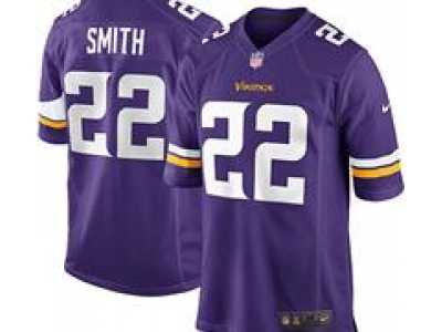 Nike NFL Minnesota Vikings #22 Harrison Smith Purple Jerseys(Game)