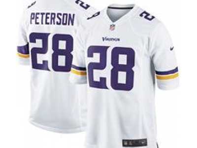 Nike NFL Minnesota Vikings #28 Adrian Peterson white Jerseys(Game)