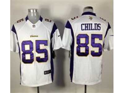 Nike NFL Minnesota Vikings #85 Greg Childs White Jerseys(Game)
