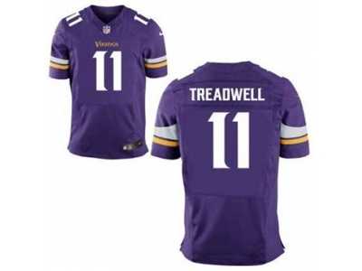 Men's Nike Minnesota Vikings #11 Laquon Treadwell Elite Purple Team Color NFL Jersey