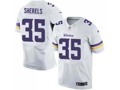Men's Nike Minnesota Vikings #35 Marcus Sherels White Elite NFL Jersey