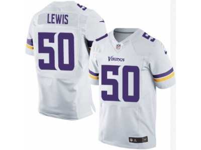 Men's Nike Minnesota Vikings #50 Travis Lewis Elite White NFL Jersey
