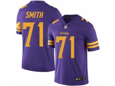 Men's Nike Minnesota Vikings #71 Andre Smith Elite Purple Rush NFL Jersey