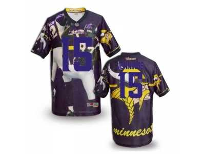 Minnesota Vikings #15 JENNINGS Men Stitched NFL Elite Fanatical Version Jersey-4
