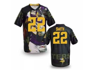 Minnesota Vikings #22 AMITH Men Stitched NFL Elite Fanatical Version Jersey-5