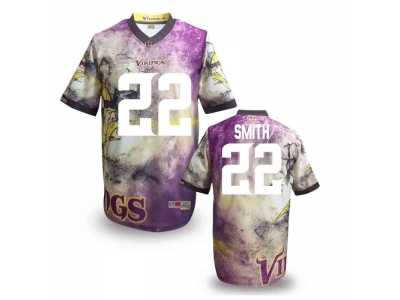 Minnesota Vikings #22 AMITH Men Stitched NFL Elite Fanatical Version Jersey-9