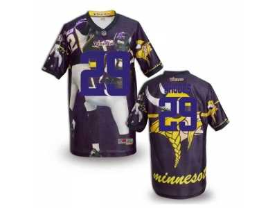 Minnesota Vikings #29 RHODES Men Stitched NFL Elite Fanatical Version Jersey-4